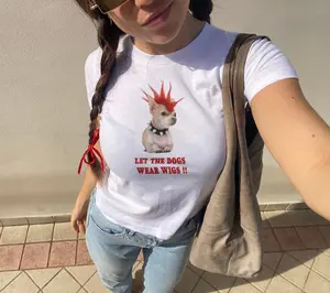 Emergency Intercom Baby Tee, Womens Graphic Baby Tee, Y2K Clothing Women's, Gift For Her