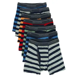 Fruit of the Loom Boy's Eversoft Cool Zone Striped Boxer Briefs (7 Pack)
