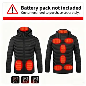 【Without a Power Bank or Battery Pack】1 Piece Unisex Clothing Valentine's Day Style Regular Size Puffer Coat Waterproof,Slim Fit Style,Choose 1-2 Sizes Larger for Men,Valentine's Day Gift for Women Valentine's Day Gifts for Men Women