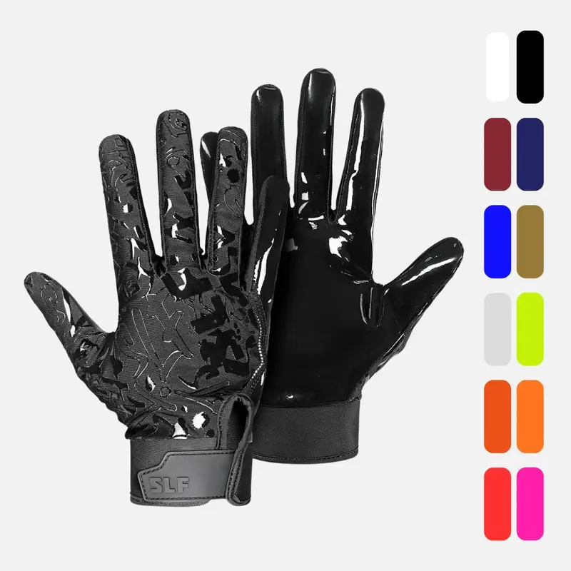 SLEEFS Sticky Football Receiver Gloves - Multiple Colors - Ultra-Sticky Grip, Lightweight, Breathable Fabric, Adjustable Strap, Multiple Colors, USA Hand-Washed