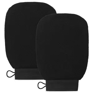 Moroccan Exfoliating Body Gloves Set of 2, Handmade Scrubbing Gloves Exfoliant Scrubber Glove for Home Bathroom, Salon, Hotel, Travel Essential Exfoliating Bath Tool Bath Accessories Exfoliating Mitt