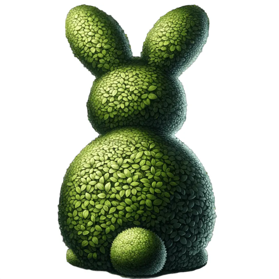 Easter Topiary, Rabbit Sign, wood sign, DECOE-W-904776-DH, 22" Door Hanger