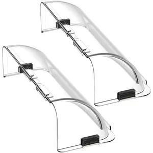 Air Vent Deflector,2-Pack Redirect Airflow   Vent Air & Heat Deflector for Ceiling, Floor and Wall,Sidewall - Adjustable from 8.5" to 15"