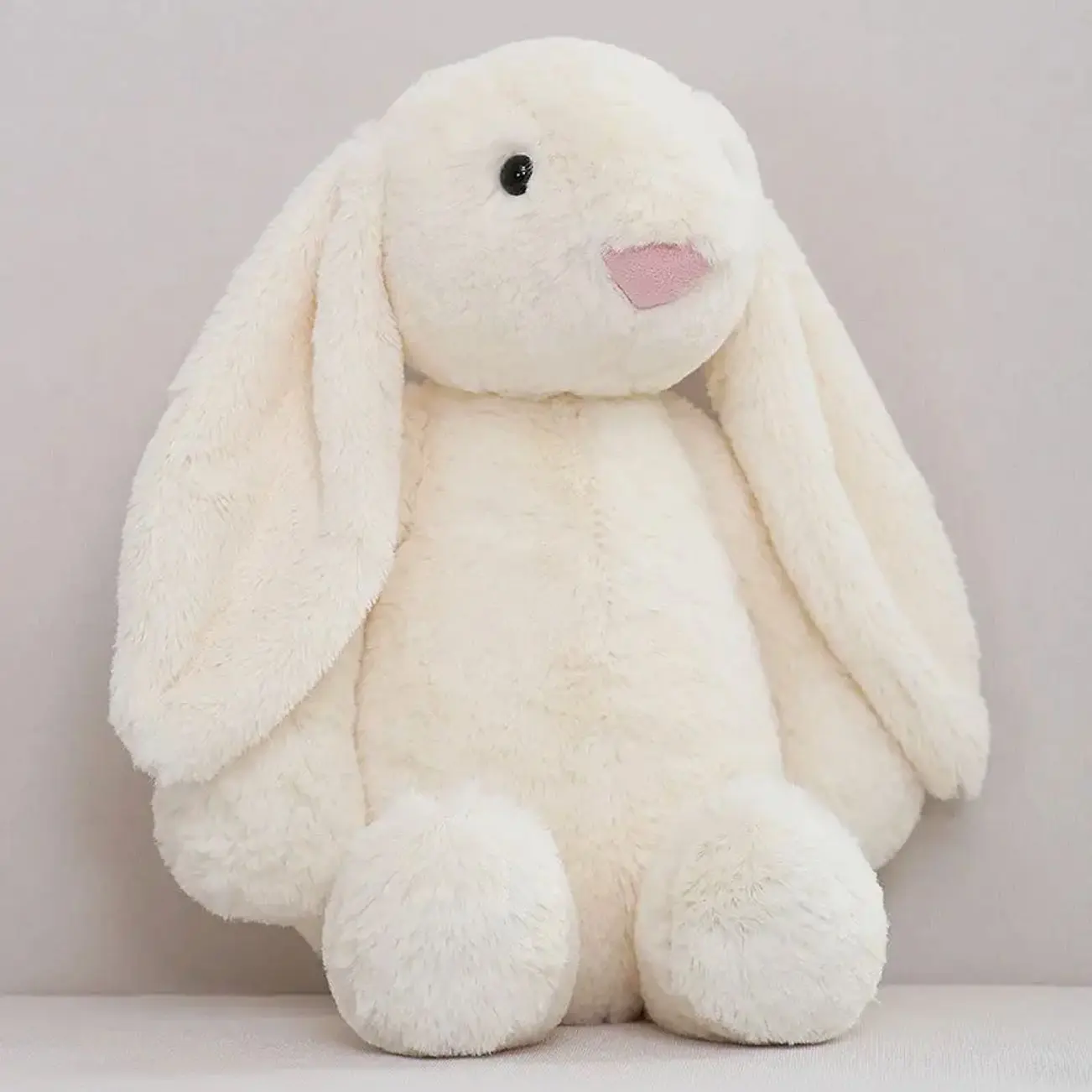 Bunny Jellycat Fluffy Plush Toy, Relief Soft Stuffed Rabbit, Cute Bunny Doll, Cozy Companion, Anniversary Gift, Christmas Present, Perfect Cuddle Buddy for Kids & Adults