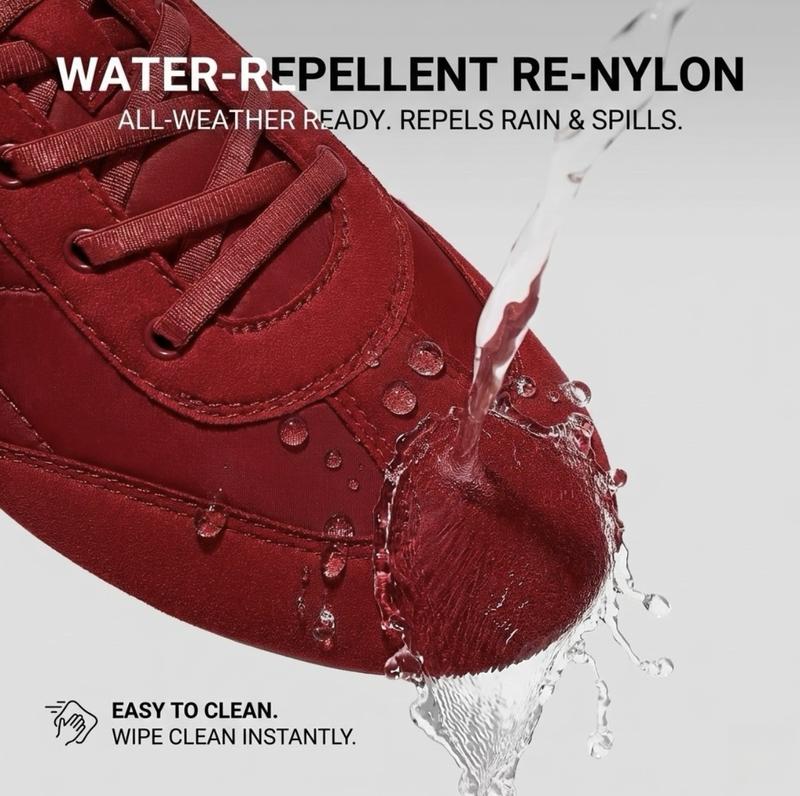 VIVAIA Women's  Re-Nylon Jogger Style with 2 Lace Sneakerina Sneakers,Ballet Flats Suede-Like Integrated Insole Lightweight , Machine Washable,Arch Support 70s Retro Chic ,City Walking ,Travel Essential （YANCY）