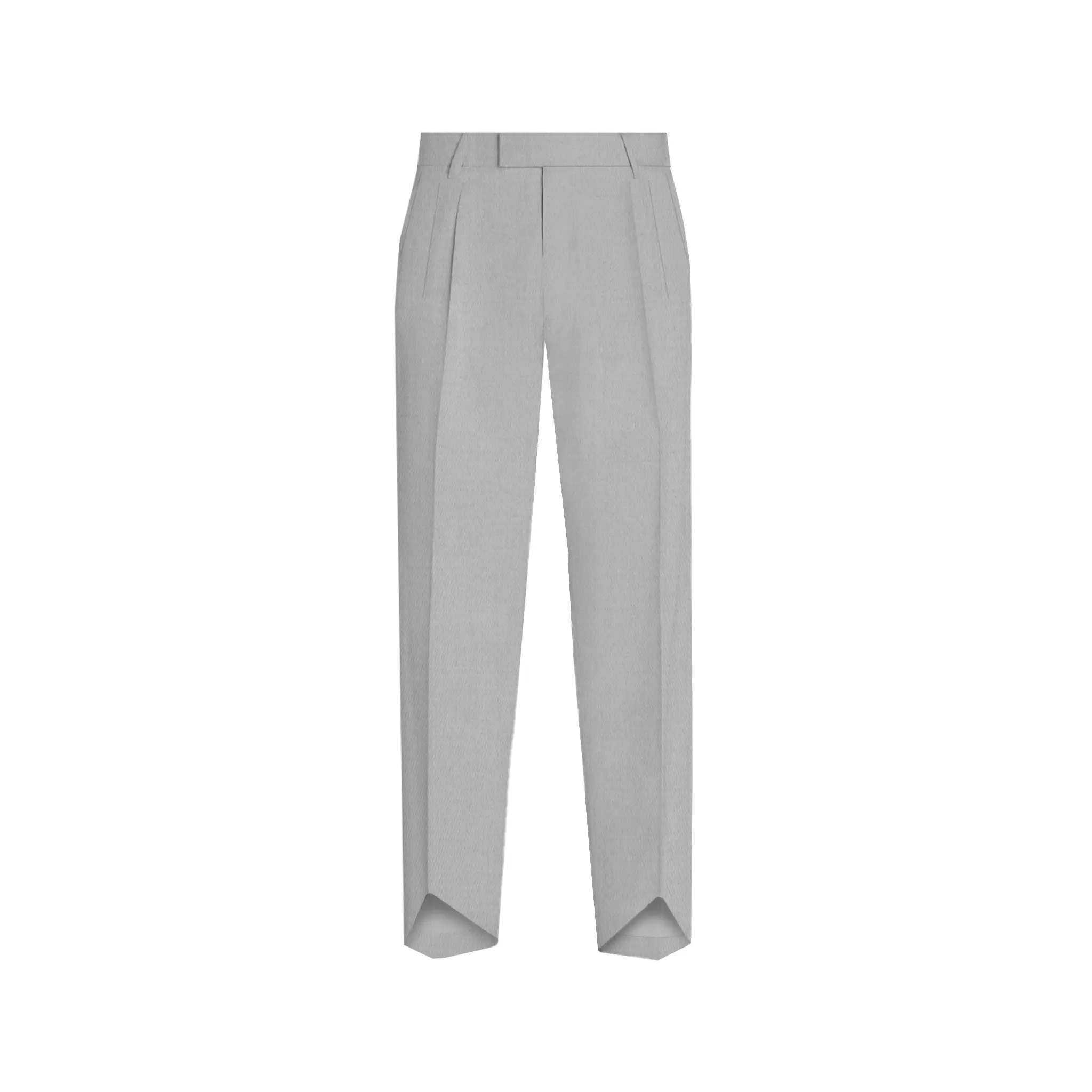 Premium Cashmere Wool Trouser, Grey, Casual Fitting, Regular Fit,  Low waist, Ideal for Spring and Summer Season Classic