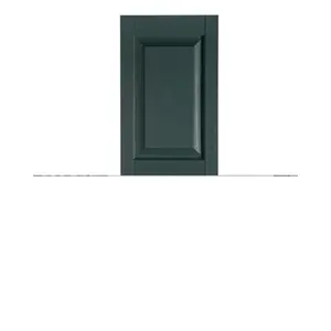 212 MAIN Premier Raised Panel Exterior Window Shutters - 15x55 in, IR521555331 Heritage Green Decorative Polypropylene Center Mullion 1-Piece Shutters for Baby Room Decoration