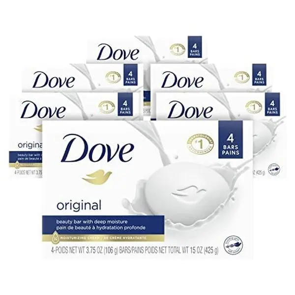Dove Beauty Bar Soap Original 16Count for Soft, Smooth Skin, with  Moisturizing Cream 3.75 oz