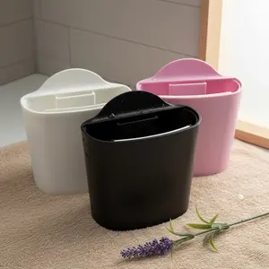 Wall-Mounted Hair Catcher with Strong Adhesive, No-Drill Bathroom Wall Mount, Long-Lasting Hair Collection, Anti-Clogging Design