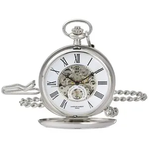Charles-Hubert Paris Double Cover Mechanical Pocket Watch