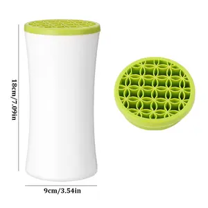 Portable Knitting Tool Crochet Hook Case TPR Crocheting Supplies Crochet Hooks Holder Desk Cosmetics Storage Box Light Organiser