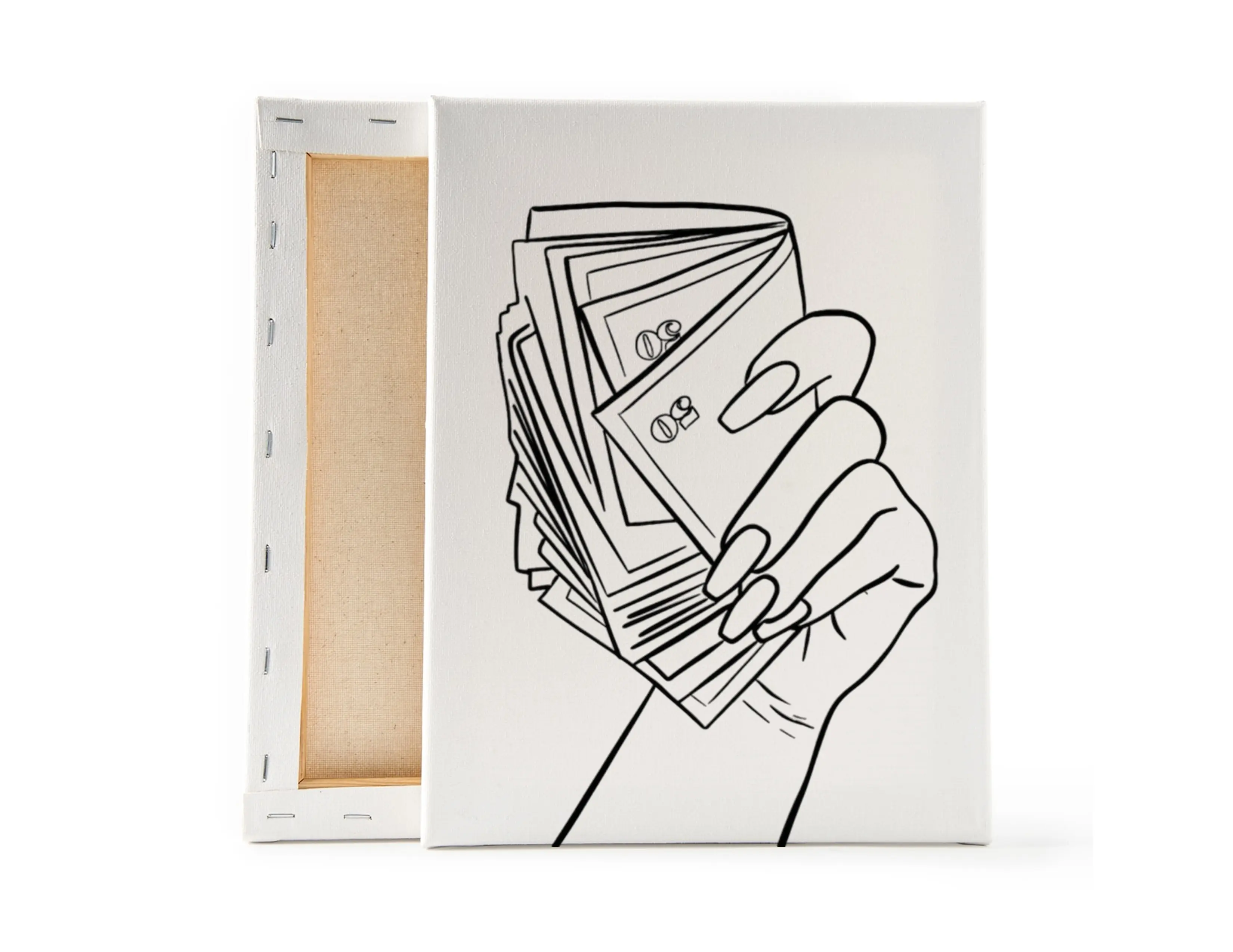 Wealth Grip Pre-Sketched Canvas