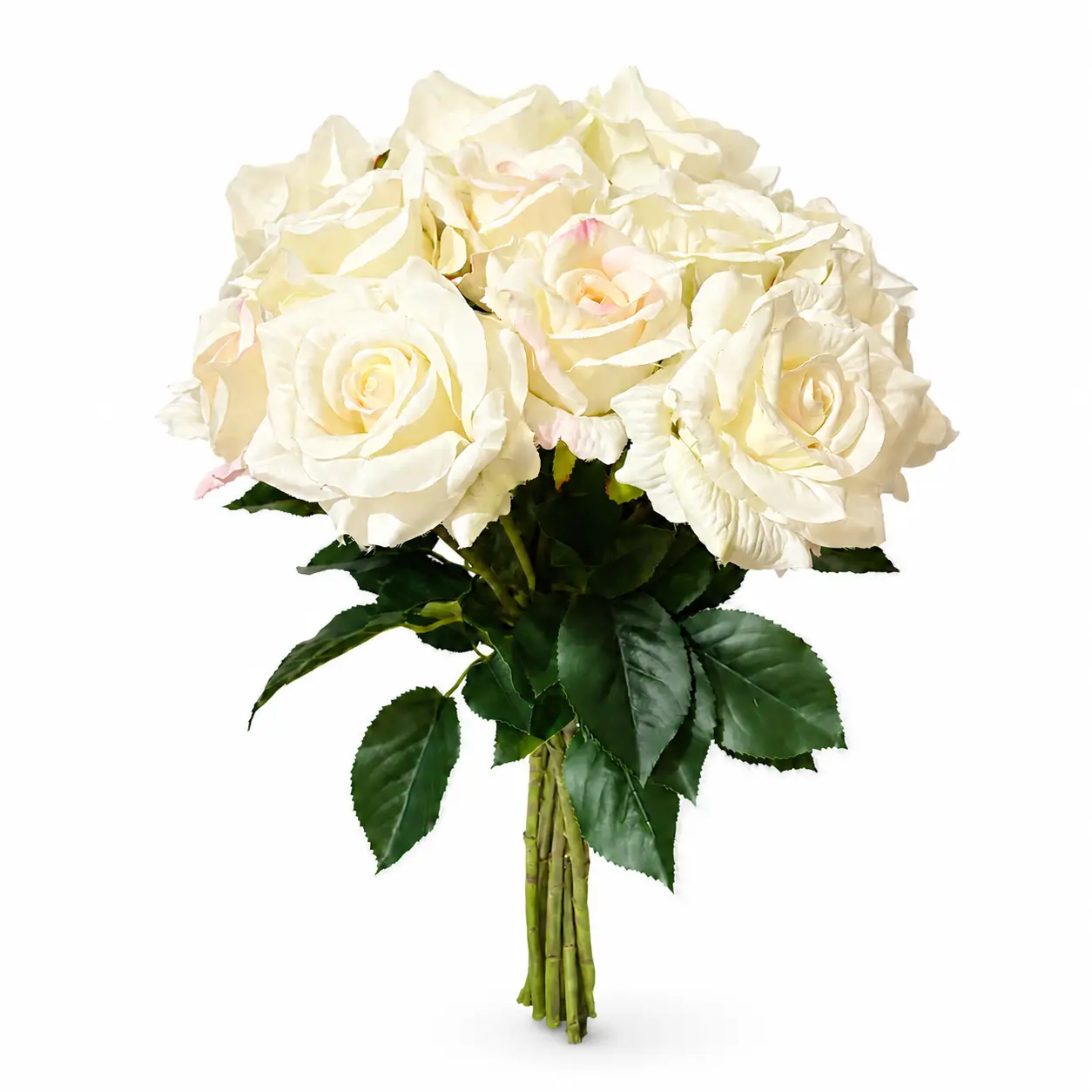 【Summer Deal】Silvanest 6-12pcs Faux Silk Rose Bouquet with Long Stems, Flower Decorations for Wedding Centerpiece, Home Decoration, Gift-Ready Artificial Flowers for Back to School, Black Friday, Father's Day