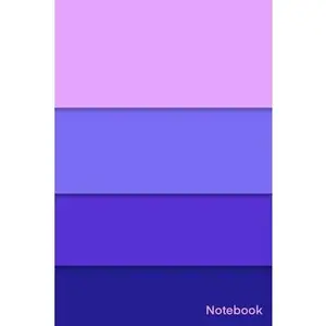 USED-Notebook: Simple And Elegant eye pleasing colorful Notebook Colors: Mauve-Cornflower Blue-Purple Heart-Jacksons Purple/Lined and by Publisher, Colorful Notebook (Paperback)