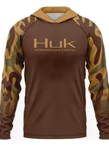 Breathable Sports Wear Fishing Hoodie Shirt - Hooded Long-Sleeve Sun Protection Jacket, Lightweight, Quick-Drying, Suitable for Fishing, Hiking, Outdoor Boating