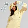 Comfrt | Halo Lightweight Airplane Mode Hoodie | Lightweight Travel Hoodie Built-In Eye Mask Light Fleece