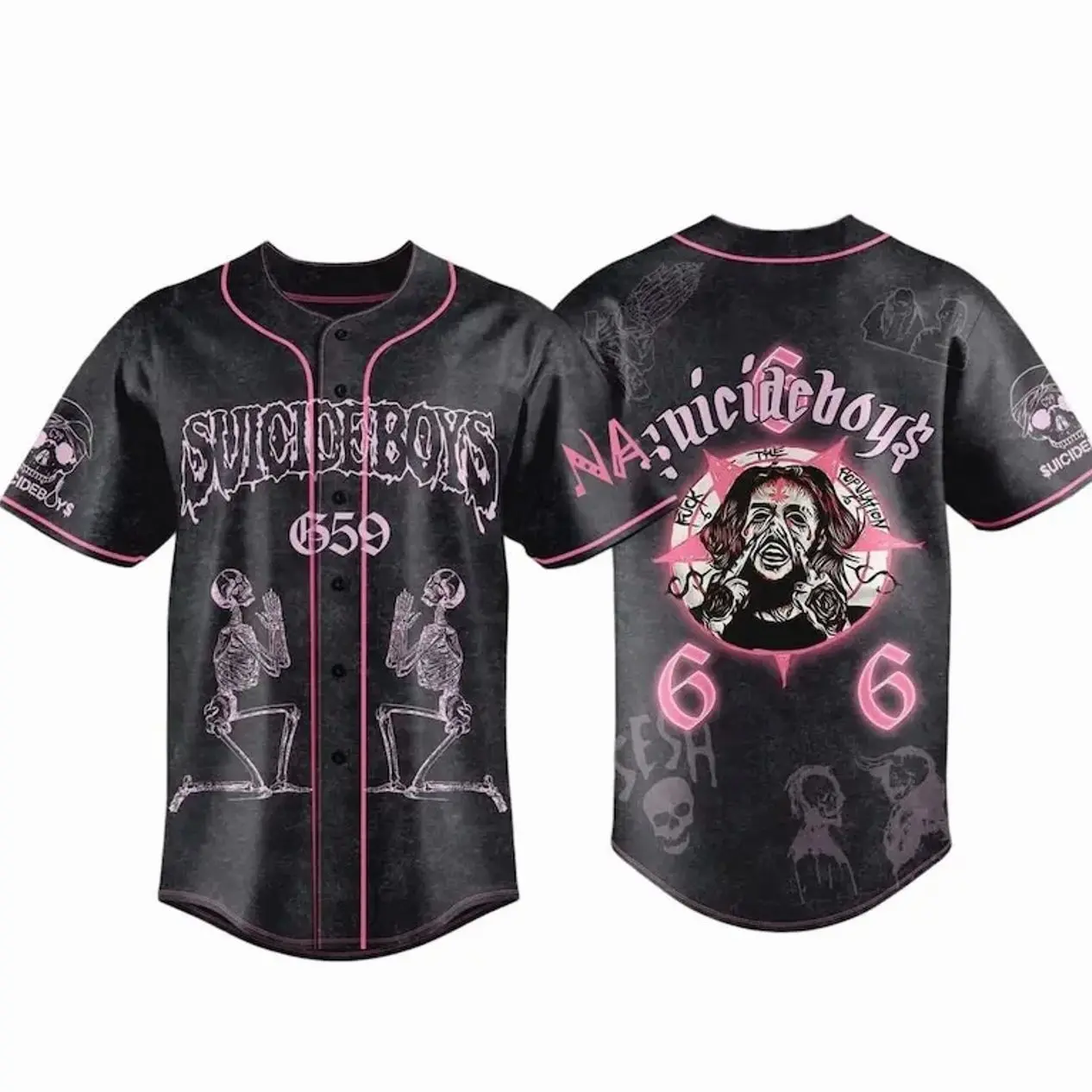Ver 2 Suicideboy G59 Baseball Jersey, Greyday Tour Shirt, City Morgue Tshirt, Music Tour 2026 Gift