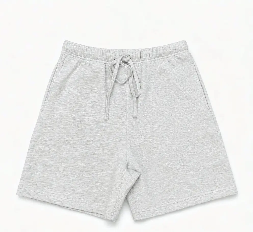 216 Light oat white shorts half-size-oversized fit