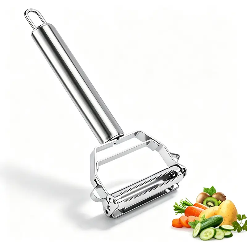 304 Stainless Steel Peeler & Scraper Knife, Multifunctional Kitchen Tool for Household, Potato Peeler, Fruit Melon Grater, Zucchini Shaver, Multi-purpose Vegetable Peeling & Shredding Tool