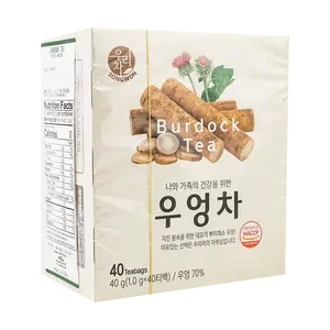 SONGWON Korean Burdock Root Tea 40 Bags - Natural Detox & Digestive Health, Caffeine-Free Herbal Infusion