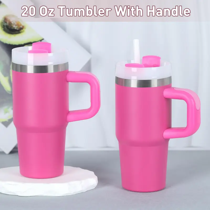 20 oz insulated coffee mug with handle - TikTok Shop