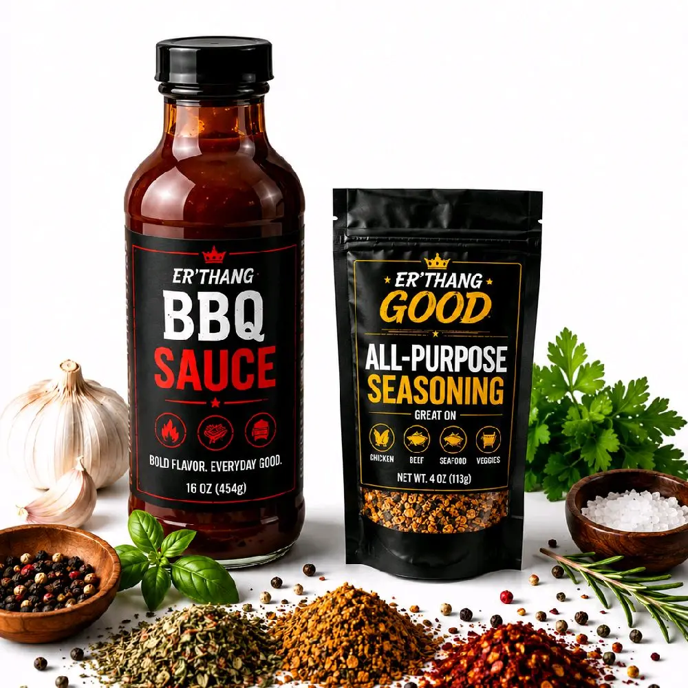 Er'Thang Good BBQ BLAST BUNDLE- Perfect for every meat - Tangy - Savory Flavor Spice Seasoning Seasoning Variety Pack
