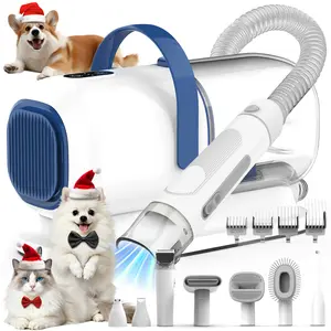 AIRROBO GP04Plus Dog Grooming Kit, 7 Grooming Tools, Pet Grooming Vacuum, Dog Clippers Kit, Low noise