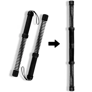 [Home Fitness]2-in-1 Detachable&Spliceable Ropeless Battle Ropes&Fitbar,Pilates BarCardio Trainer for Home Gym-Quiet Portable Steel Handle Construction Compact Premium Material Ideal for Fitness Enthusiasts Workout Equipment Training Strength,Holiday