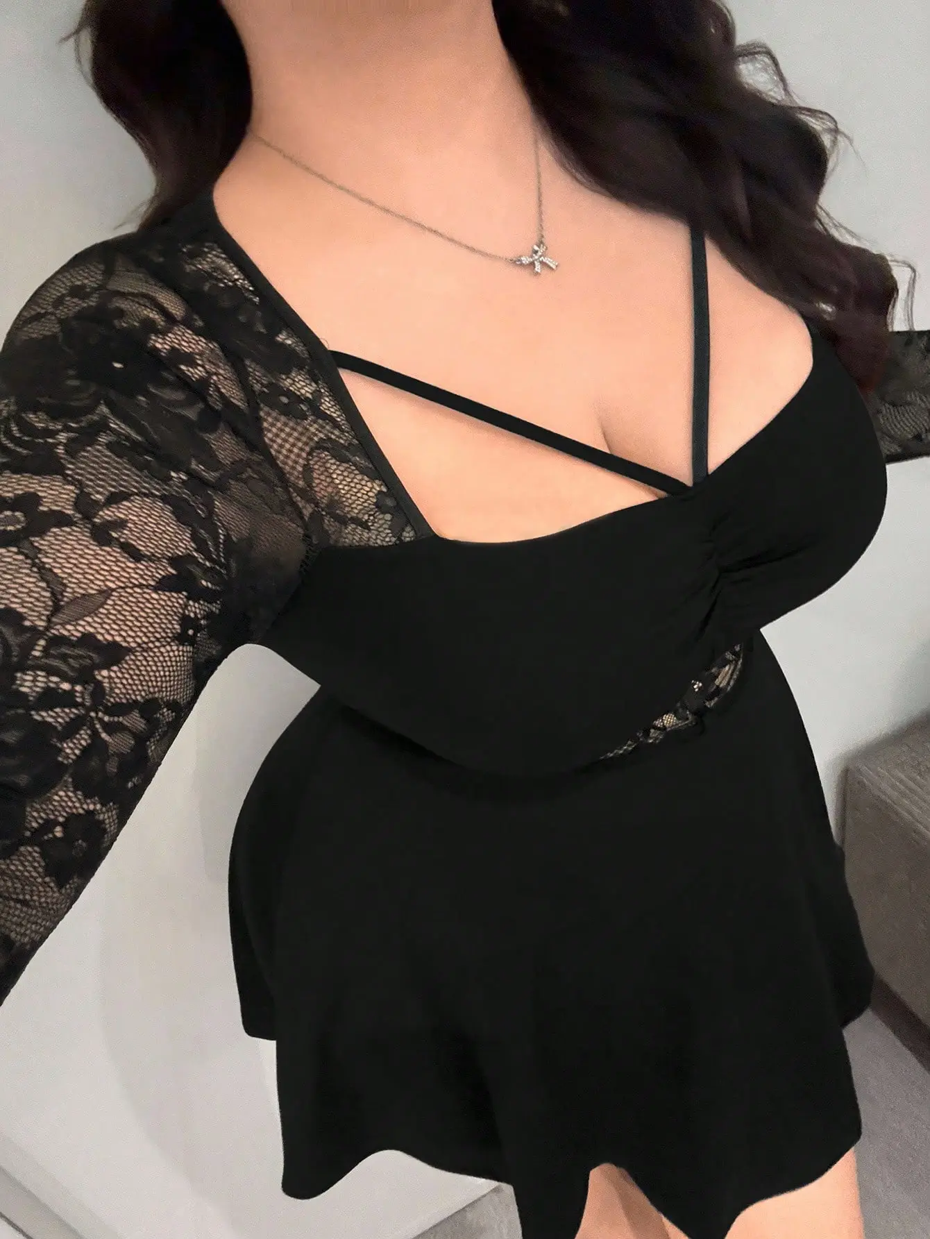 black cute dress Ever-Pretty Glitter V-Neck Formal Dress for Evening Prom Cruise Journey main image 1