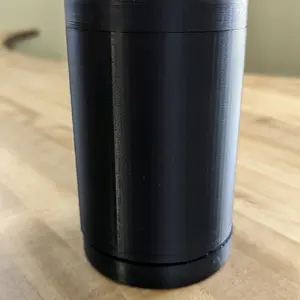 12 oz can or bottle cozie with stash compartment in bottom
