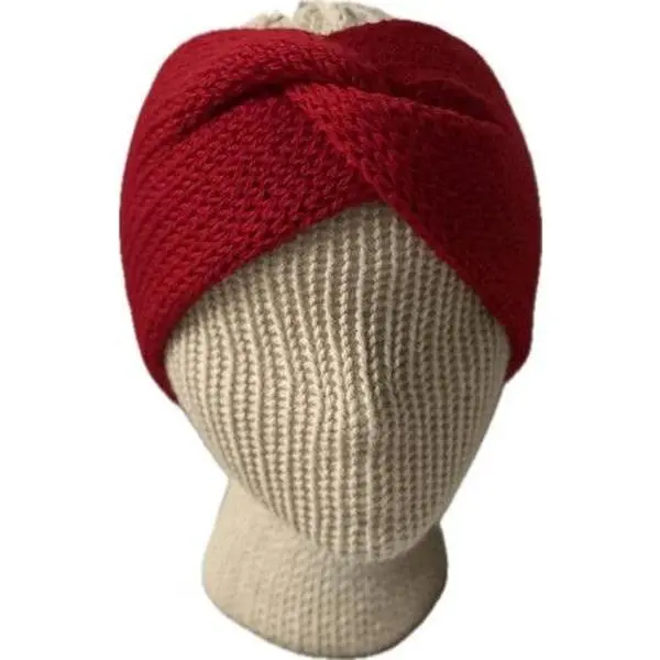 Twist-Front Crochet Ear warmer – Bold, Cozy, Handmade