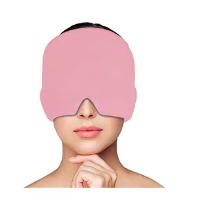 Hot Cold Therapy Migraine Relief Cap, Gel Ice Head Wrap Ice Pack Mask for Headache Puffy Eyes Stress Relief, Unisex Adult Summer Vibes