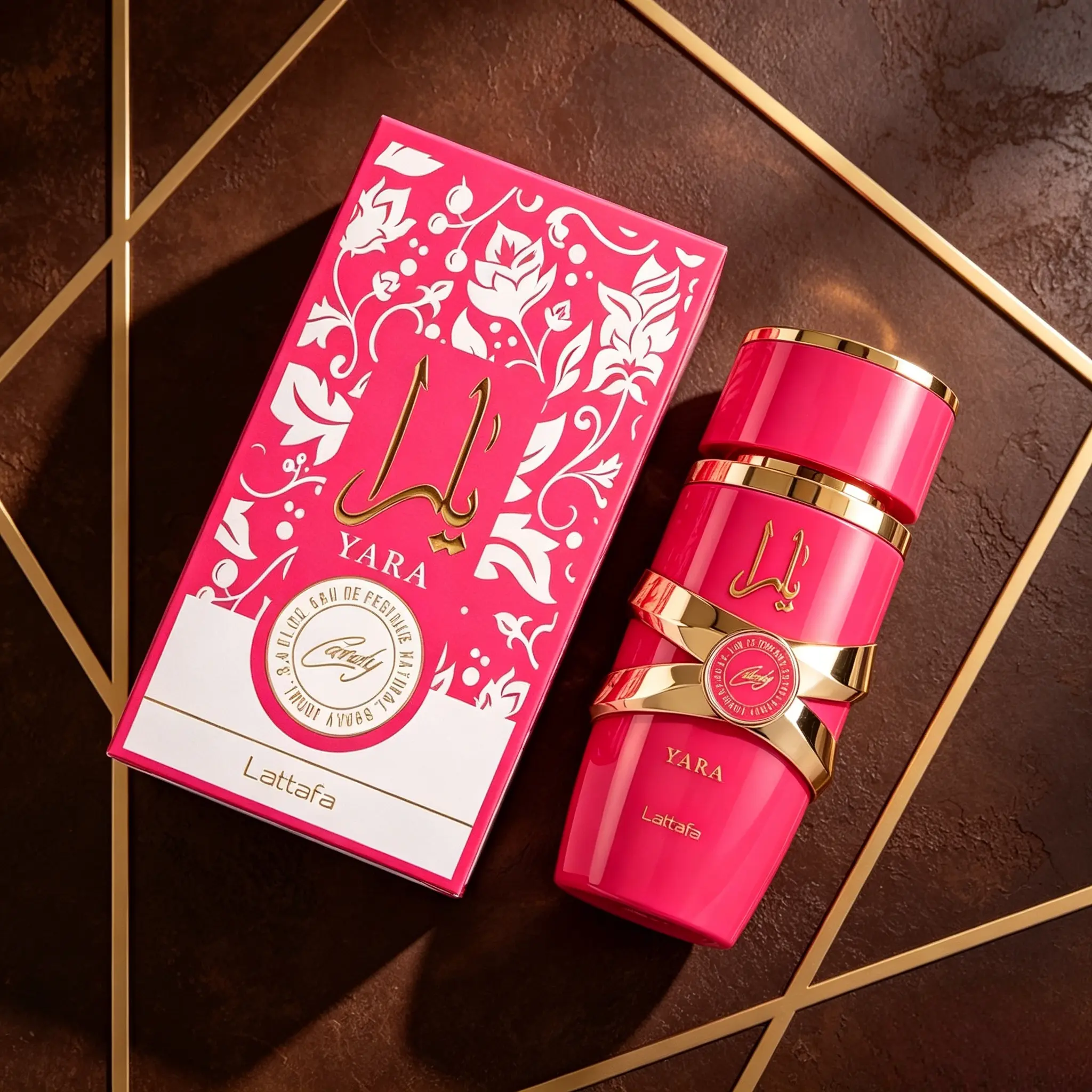 Lattafa Yara Candy Eau de Parfum for Women, Long-Lasting Fruity Floral Scent with Citrus Musk Wood and Vanilla Notes, Perfect for All-Day Wear, 100ml / 3.4oz