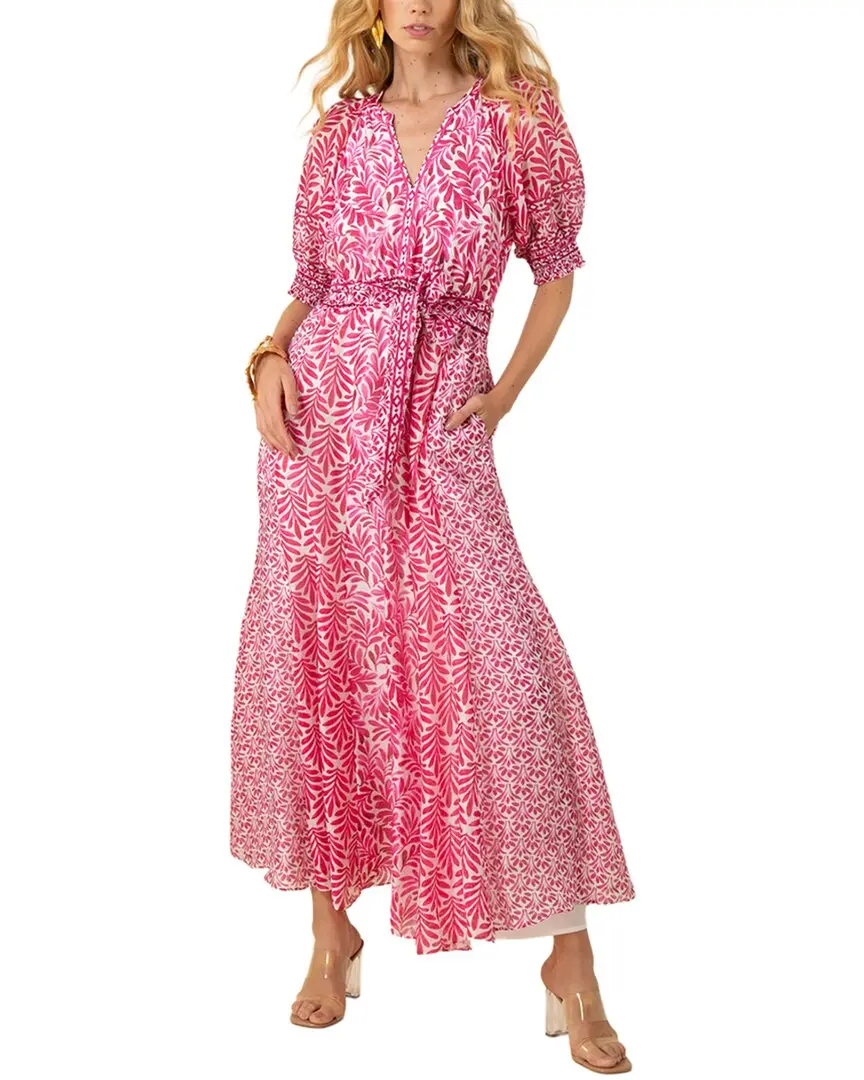 Hale Bob Linen-Blend Estella Maxi Dress