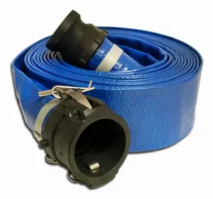 212 MAIN Heavy Duty High Pressure Reinforced Water Hose, Apache 98138049 2 in. x 50 ft. PVC Discharge Coupled Poly C x E Assembly, Heavy Duty Hose, High Pressure Hose