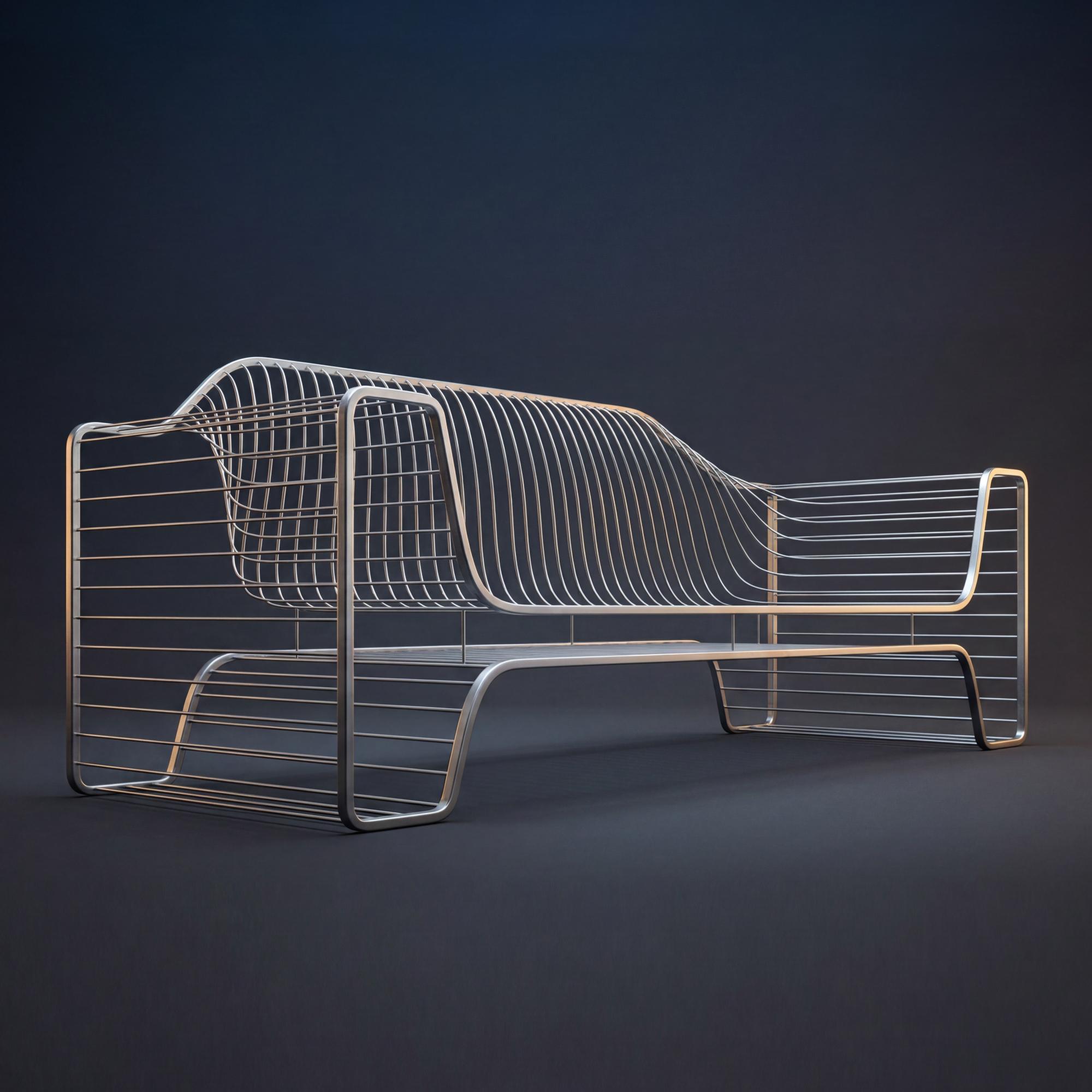 【Summerfinds】OVIOS × Studio F.A. Porsche Designer Outdoor Sofa Collection, 4-Piece Luxury Patio Furniture Set with Coffee Table, Masterfully Hand-Woven Craftsmanship, Aviation-Inspired Aluminum Frame for Villa Terrace & Luxury Backyard
