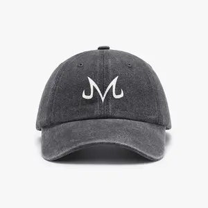 Dragon Ball DBZ Unisex Street Baseball Cap 80s 90s Pattern Anime Hat Men Gift Snapback Fitted Vintage Denim Fabric Iconic Logo Heat Transfer Print Green Dragon Ball Detail