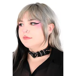 Amor Choker Necklace - Black