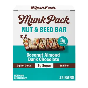 Coconut Almond Dark Chocolate Nut & Seed Bar, 12-Count