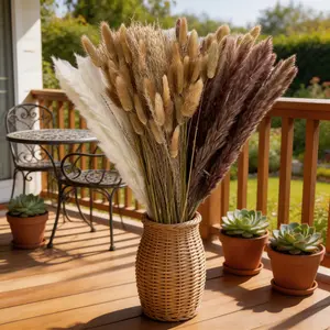 Boho Baby Shower Centerpiece: Dried Grass Bundle
