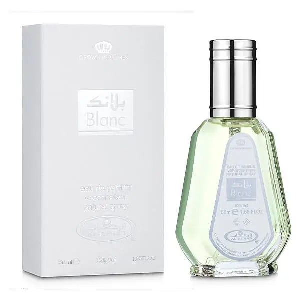 Al Rehab Blanc Eau de Parfum (Fragrance That Starts With A) - 50ml Luxurious EDP, Sleek Bottle, Subtle Elegant Clean Scent, Daily Wear, Modern Purse-Sized Unisex Fragrance