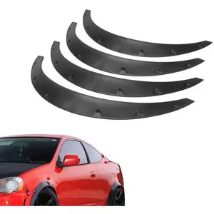 4PCS Universal Fender Flares 2"/50mm Wide Body Kit Wheel Arches Durable PU