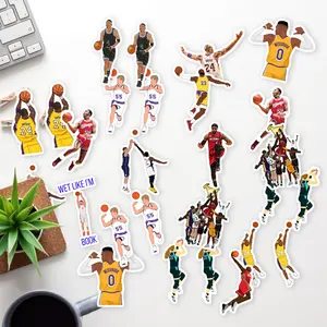 Stickers Pack 20 Pcs NBA Water Luggage Car Kobe Colorful Aesthetic Laptop Skateboard Waterproof Bike Bottle Vinyl Guitar Bumper