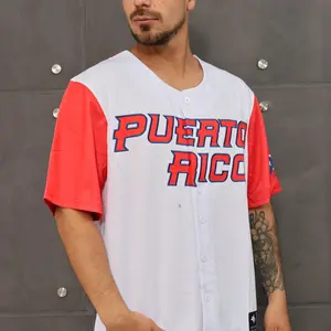 Puerto Rico Baseball Jersey - Lindor #12 Fans Version - Premium Embroidered Jersey with Action Design