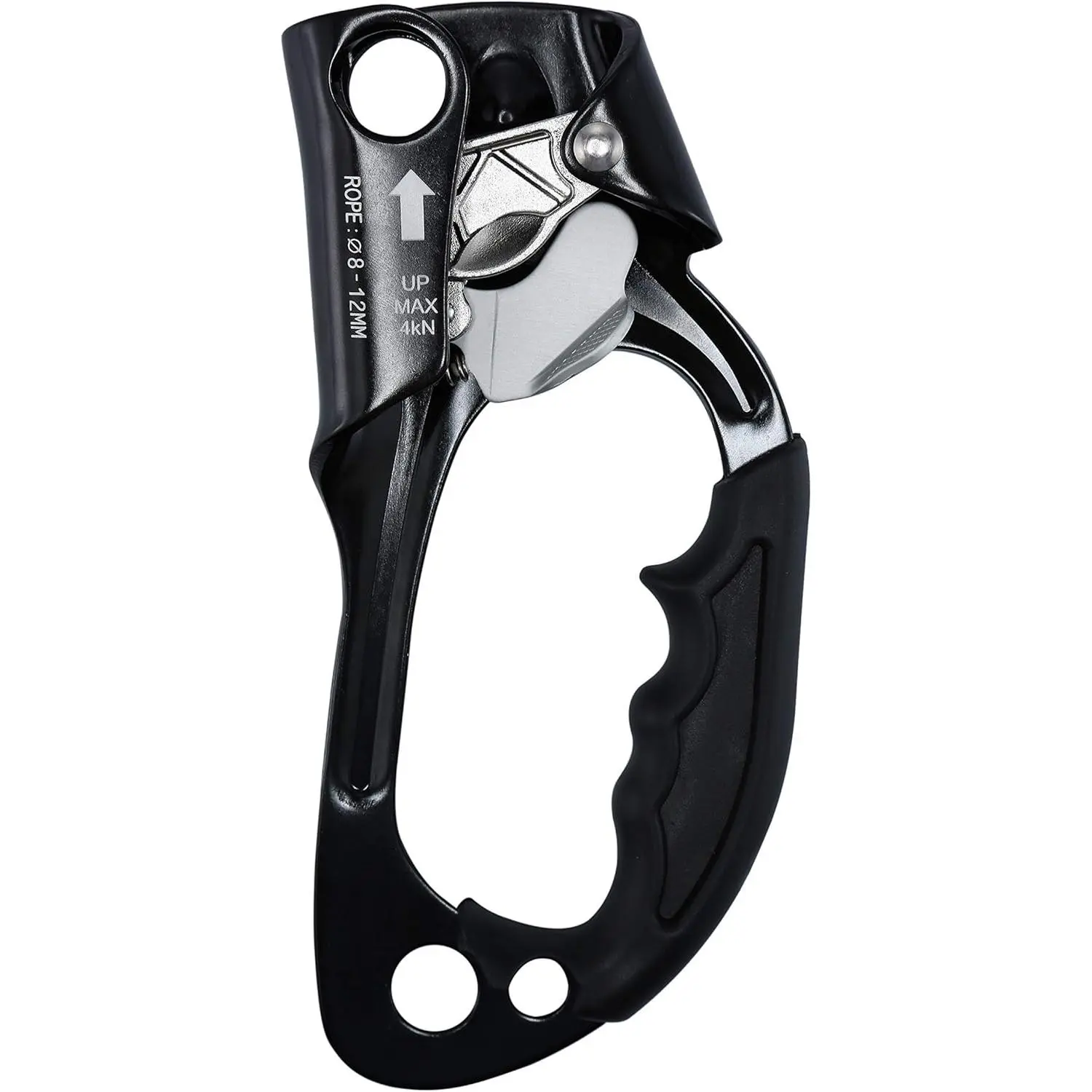Climbing Hand Ascender Outdoor Mountaineering Tree Arborist Climbing Rappelling Equip Hand Ascender for 8-12MM Rope Left Right Hand Ascender