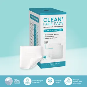 Clean Skin Club Clean² Blemish Control Face Pads – Extra Large Dual-Sided Face Pads for Blemish-Prone Skin, 100% Bio-Based, Dermatologist Approved, 60 Count Clean Skin Club Clean² Blemish Control Face Pads – Extra Large Dual-Sided Face Pads for Blemish-Prone Skin, 100% Bio-Based, Dermatologist Approved, 60 Count