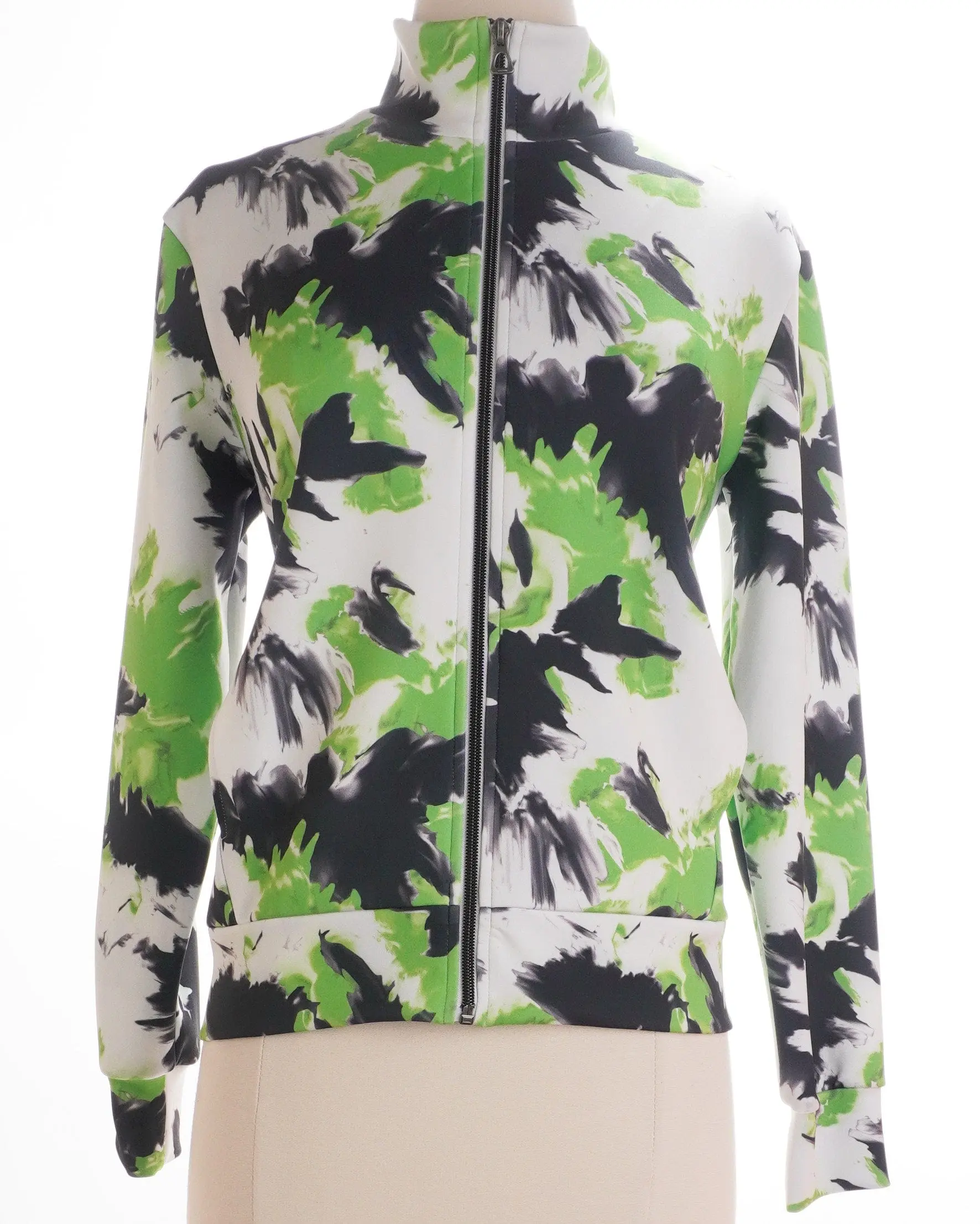 Amy Sport Danni Bomber Jacket - Green Tie Dye - All Sizes Petite