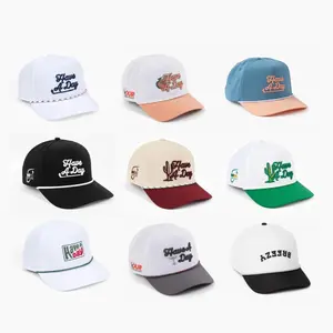 Breezy Golf Have A Day Limited Edition Summer Rope Hat - WM Phoenix Open Collab | Cotton Blend Adjustable Snapback Cactus-Inspired Embroidery