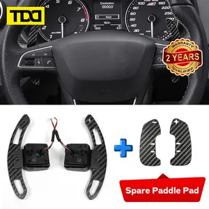 TDD Carbon Fiber Magnetic Paddle Shifters for SEAT Cupra Leon Formentor with Paddle Shift Extensions