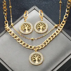 1 Set of fashion jewelry pendant, earrings and necklace for women, luxurious and noble. Daily wear and party wear